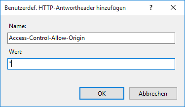 "HTTP-Antwortheader hinzufügen"